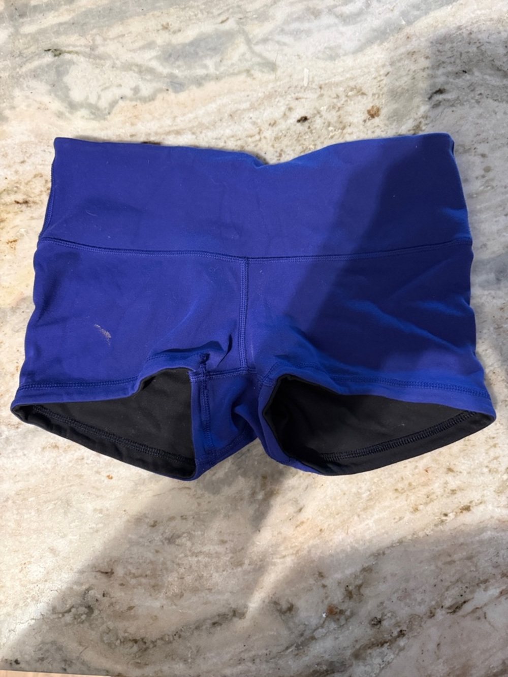 lululemon athletica Cobalt Blue Mid-Rise Reversible Bike Shorts